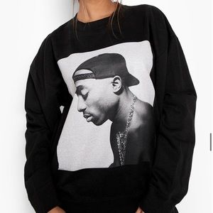 Tupac License Oversized Sweater